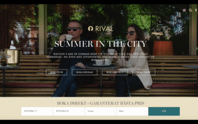 Hotel Rival valde Frankly Media för sin nya hemsida