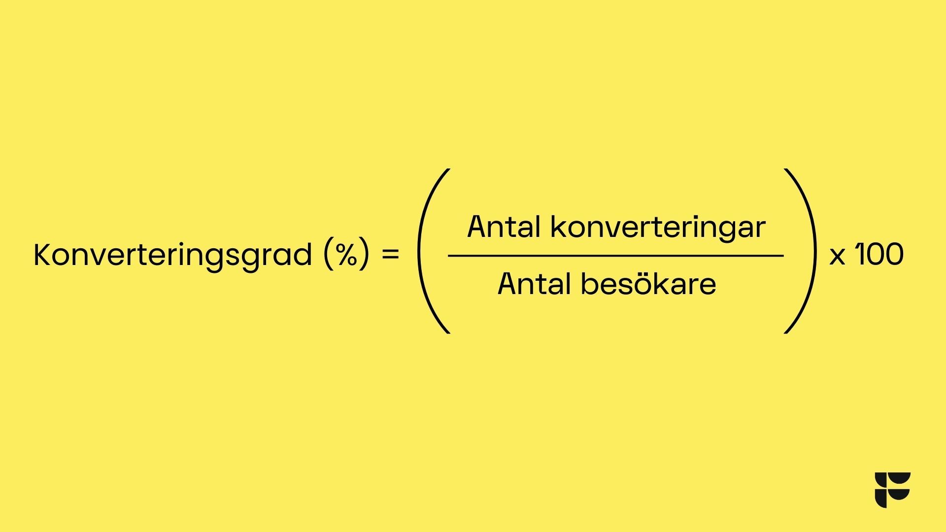 Så räknar du ut konverteringsgrad